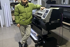 Костанай: пусконаладка Mimaki UJV100-160 Plus